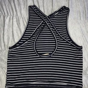 Navy blue Hollister Crop top